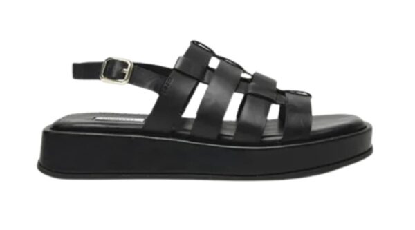 Sandalia Para Dama Marca Quirelli Mod: 303102 Negro